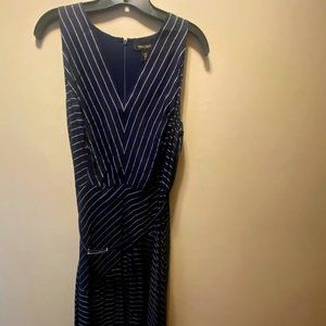 WHBM | NWT sleeveless navy striped dress - 12